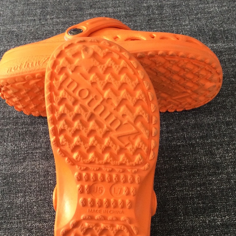 Orange Slip-On Clog Shoes from nothinZ